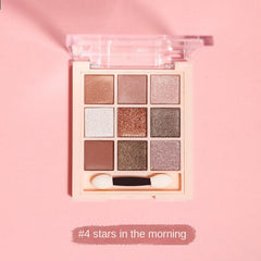 9-Color Fruit Eyeshadow Palette Matte Pearly Shimmer Finish