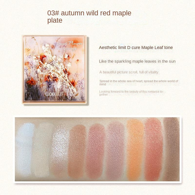 9-Color Eyeshadow Palette Matte Shimmer Blendable Powder