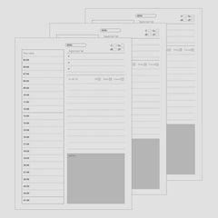 2pc Postgraduate Entrance Exam Daily Record & Check-in Schedule