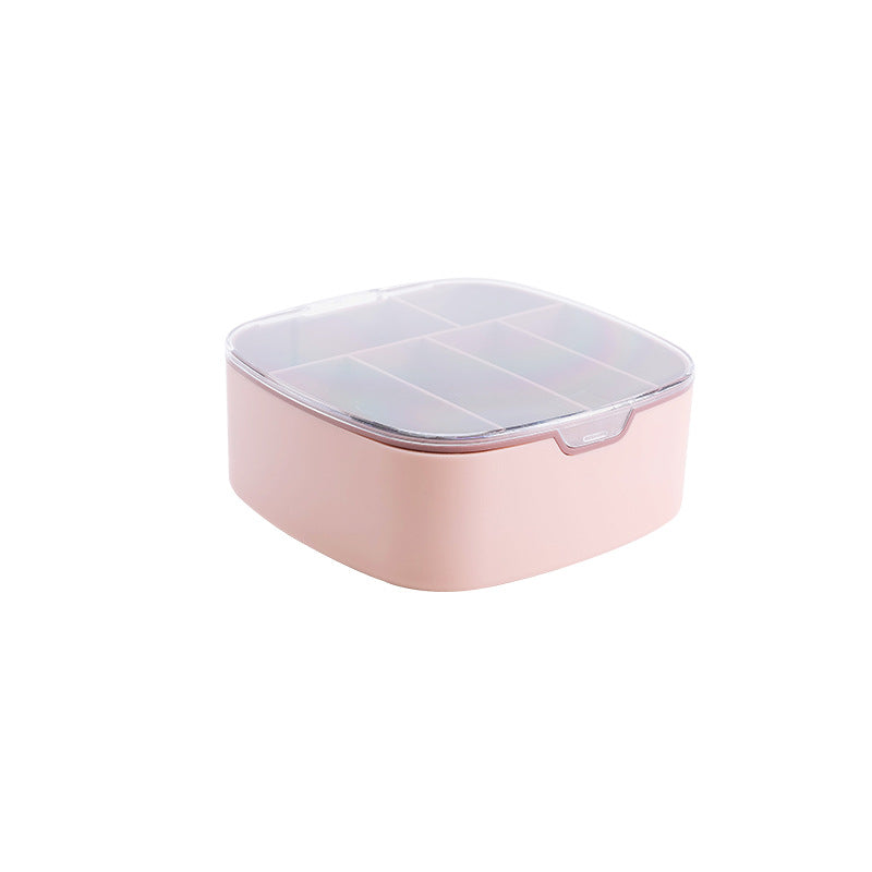 Desktop Covered Data Cable Storage Box Plastic Power Cord Storage Box
