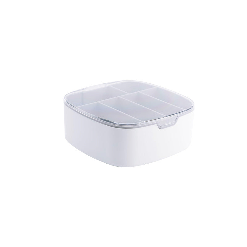 Desktop Covered Data Cable Storage Box Plastic Power Cord Storage Box