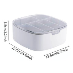 Desktop Covered Data Cable Storage Box Plastic Power Cord Storage Box