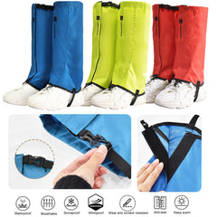 Waterproof Hiking Leg Gaiters Adjustable Snow Boot Guard