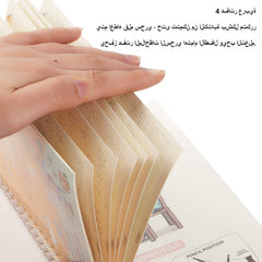 4 Pcs Reusable Writing Groove Arabic Alphabet Wordpad for Kids