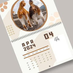 Funny Cat Butt Hole Calendar 12 Month With Memo Space