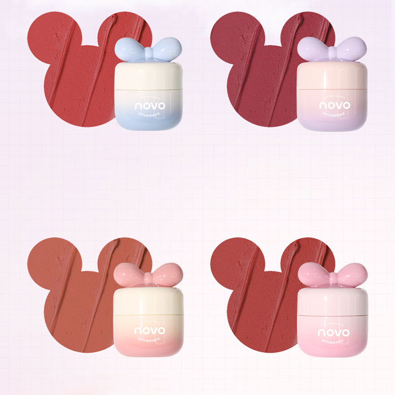 4 Colors Mousse Matte Lip Mud Velvet Lipstick Lip Gloss Long Lasting Lip Clay