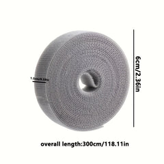 Reusable Fastening Tape Cable Ties 118 inch Data Cable Storage