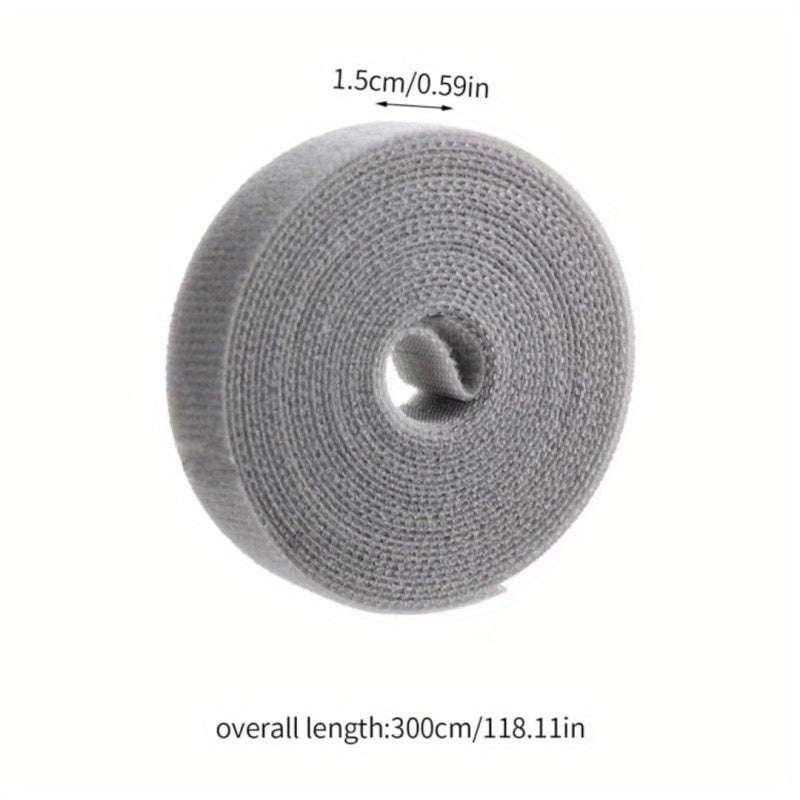 Reusable Fastening Tape Cable Ties 118 inch Data Cable Storage