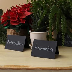 10pcs Desktop PVC Signs & Tags Plastic Labels Erasable Blackboards