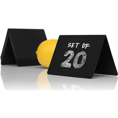 10pcs Desktop PVC Signs & Tags Plastic Labels Erasable Blackboards