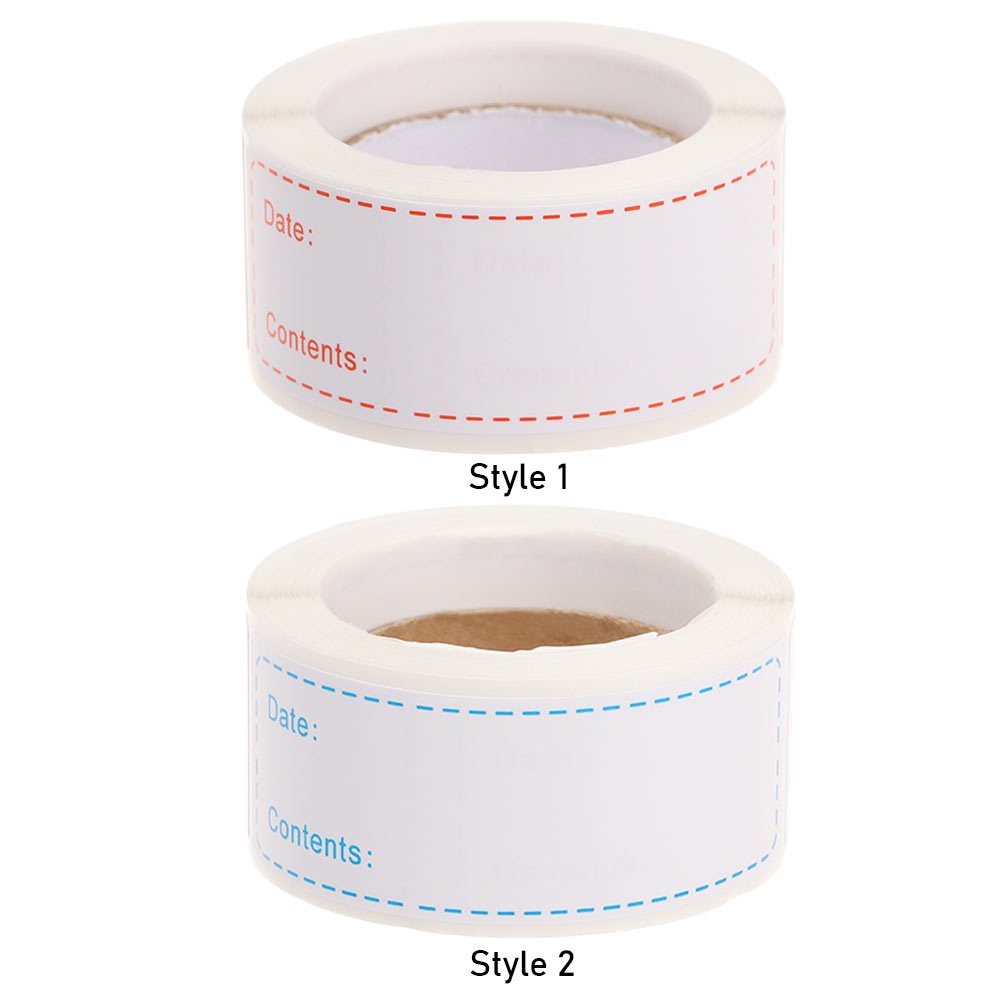 125 Self Adhesive Food Storage Labels Roll Waterproof Stickers