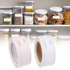 125 Self Adhesive Food Storage Labels Roll Waterproof Stickers