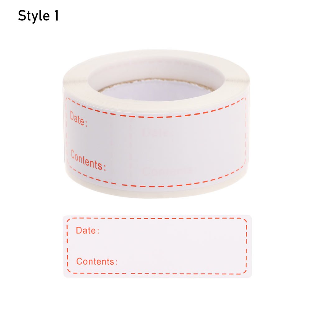 125 Self Adhesive Food Storage Labels Roll Waterproof Stickers