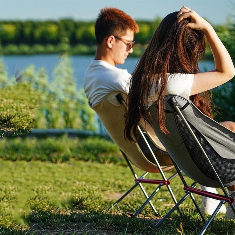Portable Aluminum Frame Camping Chair with Carry Bag