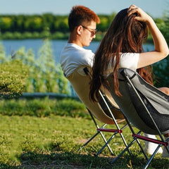 Portable Aluminum Frame Camping Chair with Carry Bag