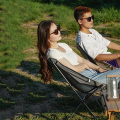 Portable Aluminum Frame Camping Chair with Carry Bag