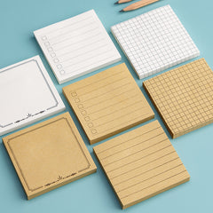 80 Pages Sticky Notes Creative Memo Pad Tearable Student Sticky Grid