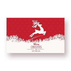 50pcs Mini Thank You Christmas Card with Cute Illustrations