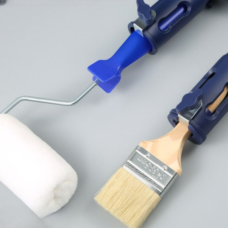 1pc Paint Extension Pole Accessory Roller Brush Universal Clamp