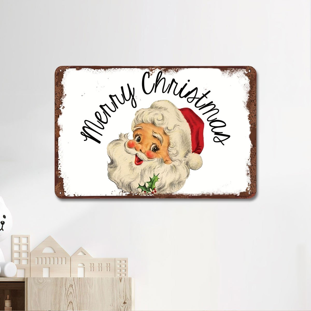 Christmas Merry Birthday Metal Sign