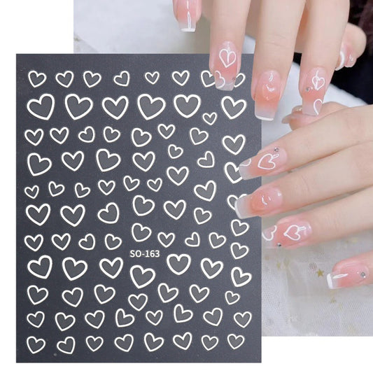 Heart Shaped Nail Stickers For Women Easy DIY Manicure
