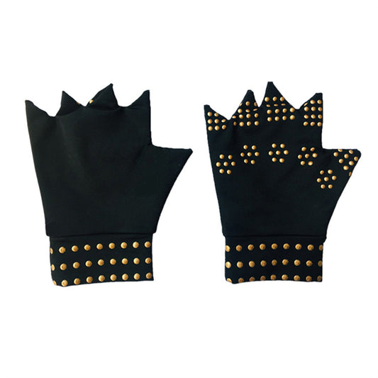 2pcs Compression Gloves For Women & Men Non Slip Glue Dot Sports Gloves