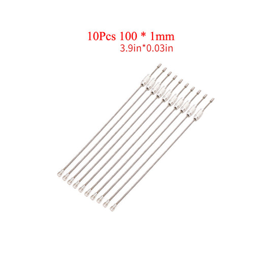 Metal Wire Keychain for Luggage Tags Outdoor Camping Hiking