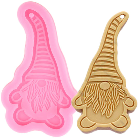 Gnome Silicone Molds Christmas Dwarf Keychain Pendant
