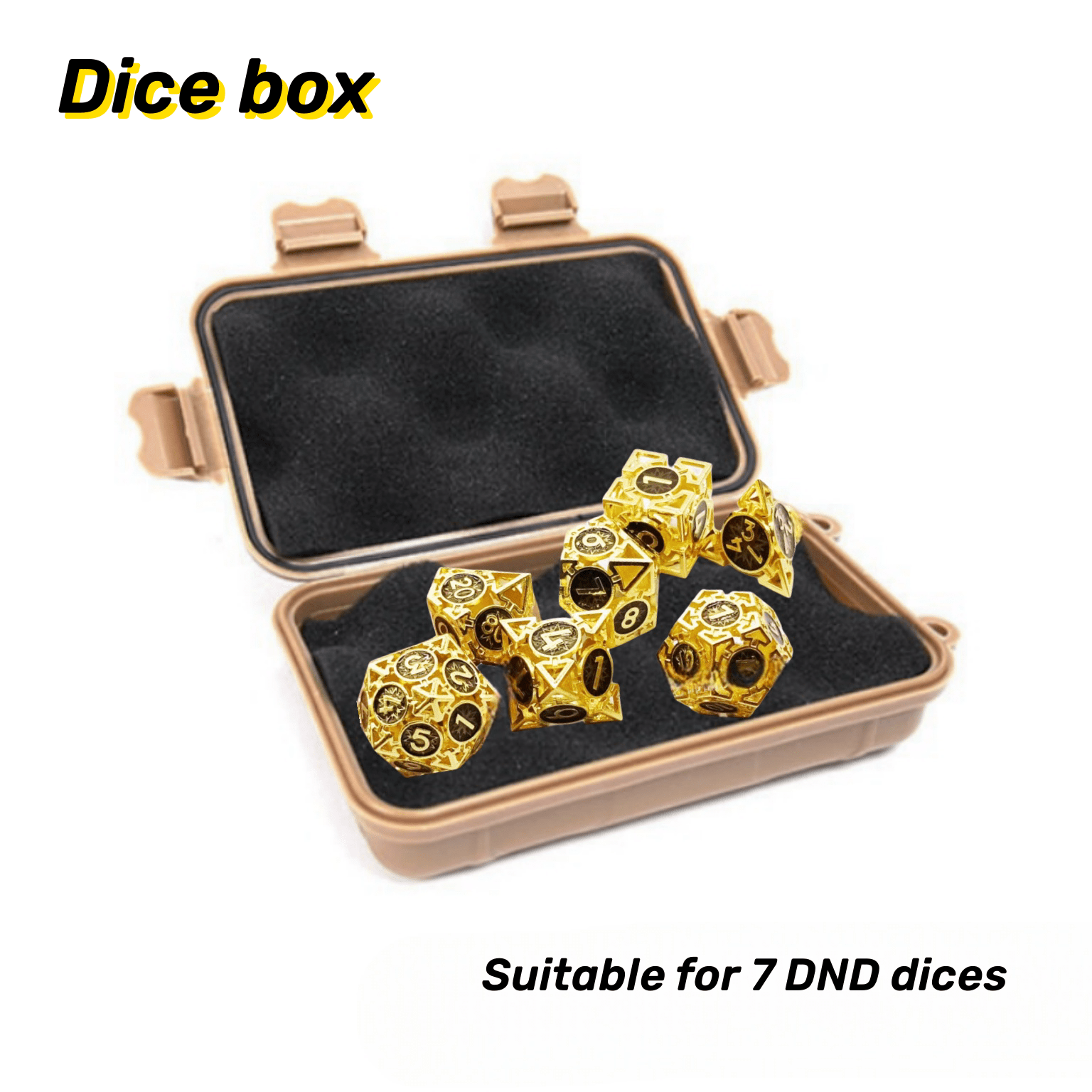 Outdoor Dice Storage Box Lightweight Anti-fall 3 Colors Great Gift