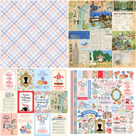20pcs Retro Garden Paper for DIY Gift and Crafts