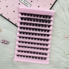 DIY Cluster Lashes 120 Volume Natural Segmented Eyelashes Bundles
