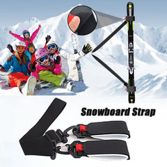 Adjustable Snowboard Carrying Strap Ski Pole Shoulder