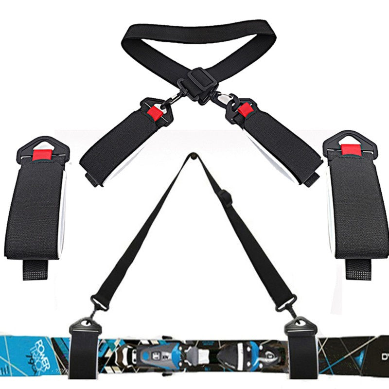 Adjustable Snowboard Carrying Strap Ski Pole Shoulder