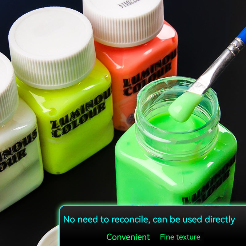 Luminous Pigment Acrylic Fluorescent Paint DIY Textile Fluorescent Liquid