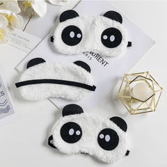 Plush Panda Eye Mask for Sleeping at Home or Outdoors