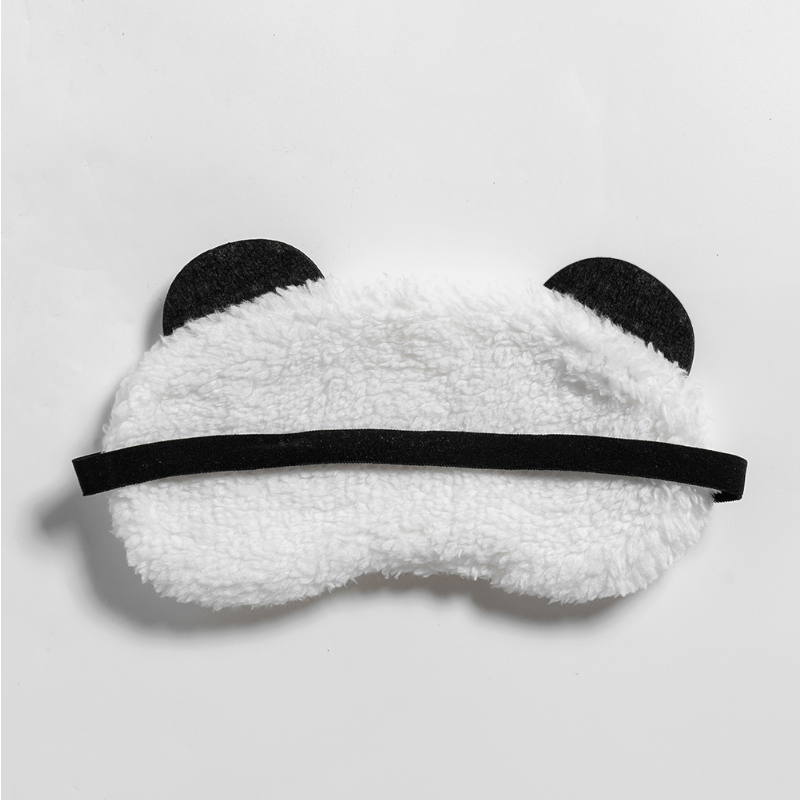 Plush Panda Eye Mask for Sleeping at Home or Outdoors