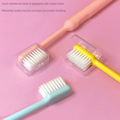 3pcs Extra Soft Bristle Toothbrushes for Sensitive Teeth with Cover