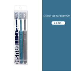 3pcs Extra Soft Bristle Toothbrushes for Sensitive Teeth with Cover