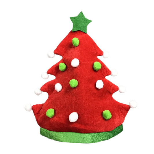 Christmas Tree Hat Red Green Xmas Party Supplies