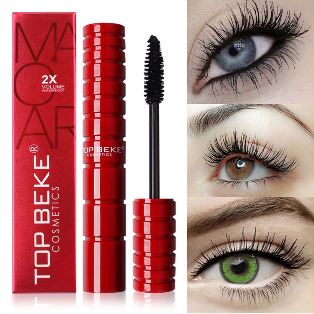 Waterproof Lengthening Mascara Volumizing Tapered Brush Eye Makeup