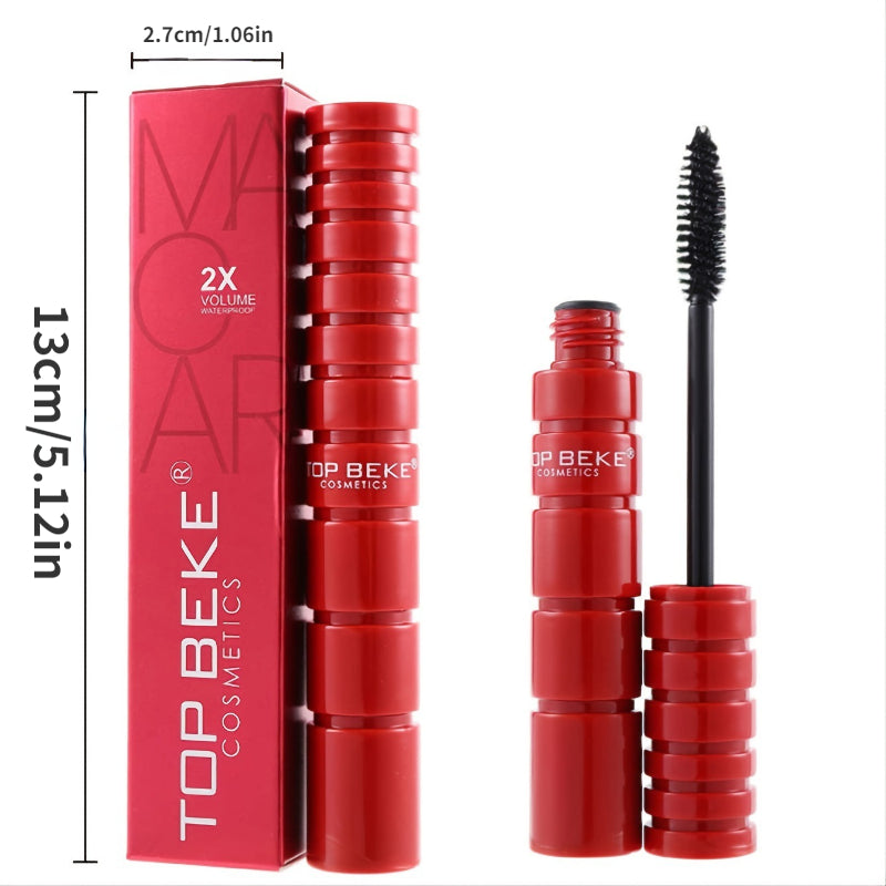 Waterproof Lengthening Mascara Volumizing Tapered Brush Eye Makeup