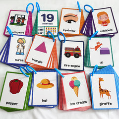 LACHILLY Kids' English Flashcards Educational Learning Set