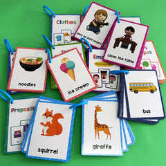 LACHILLY Kids' English Flashcards Educational Learning Set
