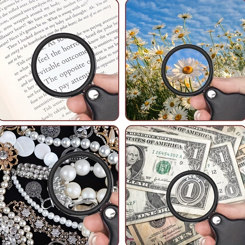 10x 50mm Pocket Magnifying Glass with Protective Sheath