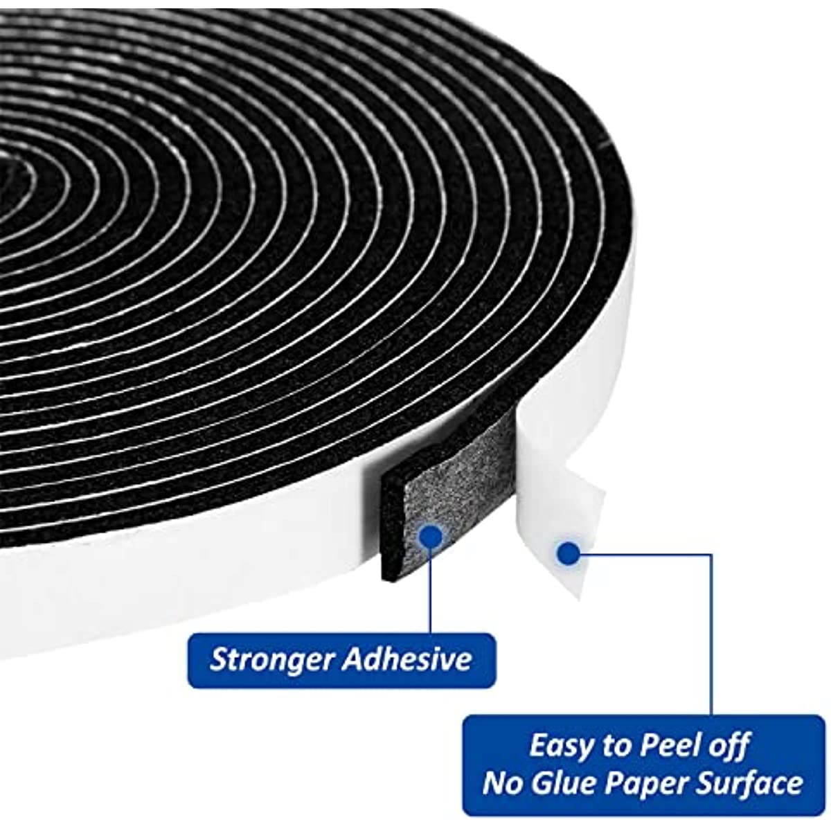 Foam Self Adhesive Weather Stripping Tape for Doors and Windows