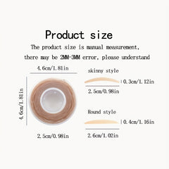 Eyelid Tape Stickers 600pcs Clear Beige Double Fold Eyelid Tape Eye Lid Strips