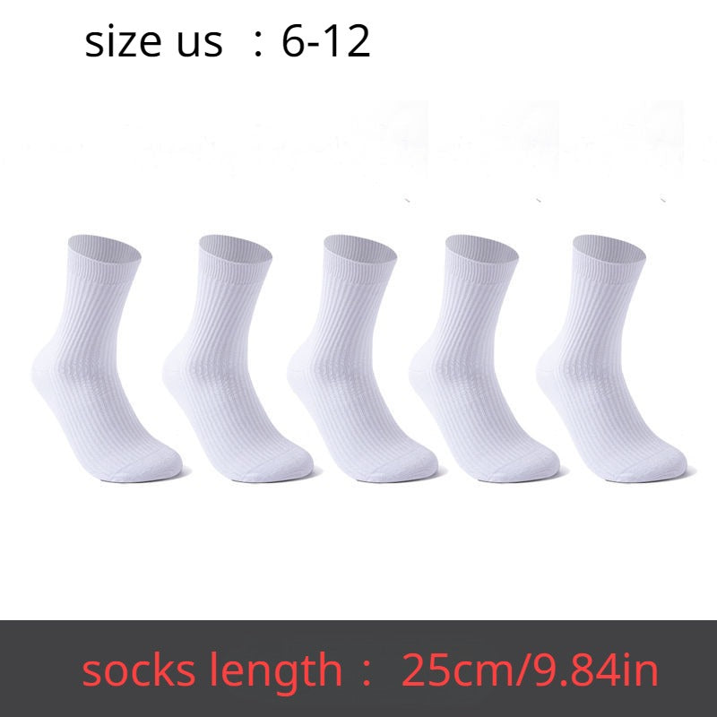 5pairs Men's Striped Business Socks