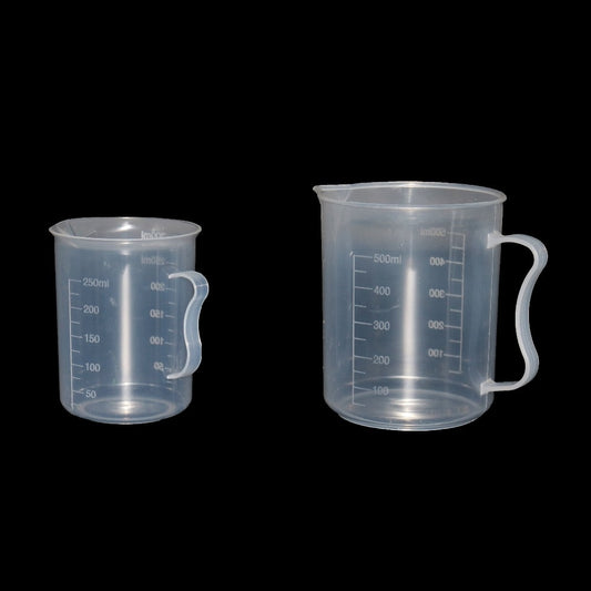 Plastic Measuring Cup 250-2000ml Transparent Kitchen Laboratory Tool