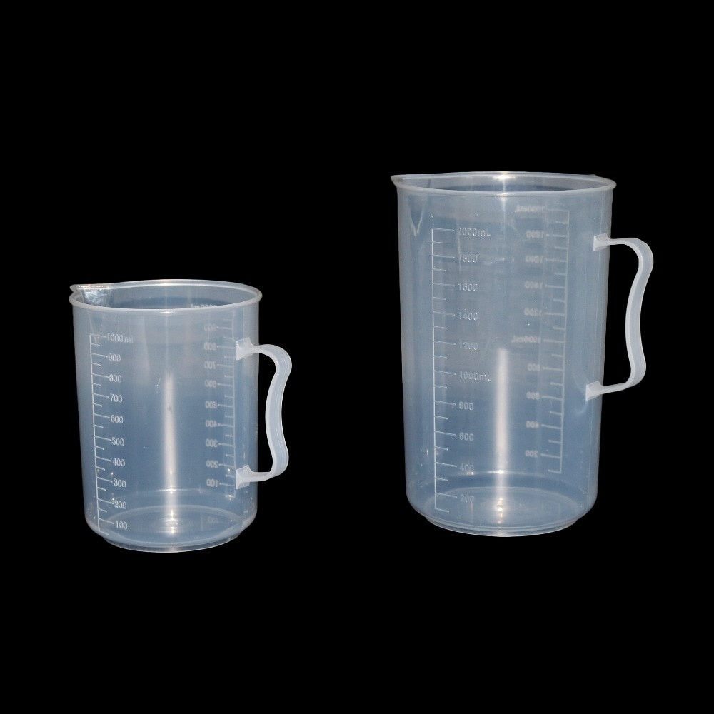 Plastic Measuring Cup 250-2000ml Transparent Kitchen Laboratory Tool