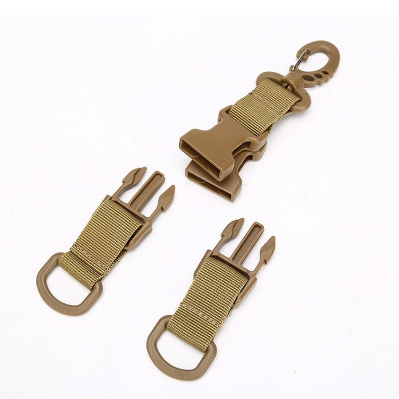 Multifunctional Webbing Keychain with D-Type Buckle